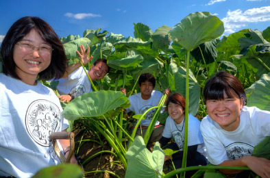 新入社員と鳩山農場